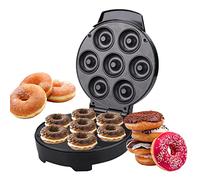 Electric Donut Maker,Double-Sided Heating For 7 Donuts,donut Mold Machine,Non-Stick Automatic Bread Baking Machine With Anti-Scald Handle Cake Donut Baking