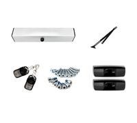 Electric Door Closer Automatic Door Opener Sensor Intelligent Door Opener Door Closer Flush Door Unit Motor Complete Set of(Silver Outward Push arm+Inductor)