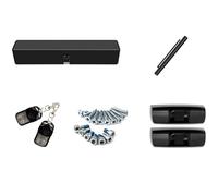 Electric Door Closer Automatic Door Opener Sensor Intelligent Door Opener Door Closer Flush Door Unit Motor Complete Set of(Black Inner Opening arm+Inductor)