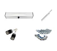 Electric Door Closer Automatic Door Opener Sensor Intelligent Door Opener Door Closer Flush Door Unit Motor Complete Set of(Silver Inside Tension Arm)