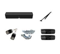 Electric Door Closer Automatic Door Opener Sensor Intelligent Door Opener Door Closer Flush Door Unit Motor Complete Set of(Black Outward Push arm+Inductor)