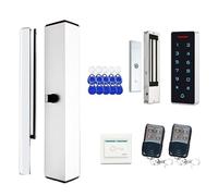 Electric Door Opener Machine Flush Door Closing Office Building Fire Door Workshop Induction School Door Closer Remote Control(Inside+Access Control kit)