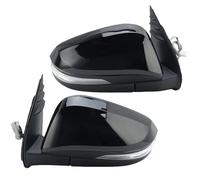 Electric Door Wing Mirror 5 Pins Car Side Rearview Mirror Assembly Painted Black Manual Folding For Toyota For Hilux 2015-2018 2019 2020