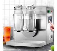 Electric Double Cup Milk Tea Shaker, Automatic 360° Mixing Drink Mixer with Adjustable Timing, for Bubble Tea, Juice, Coffee, Milk, Wine, Includes 2 Cups
