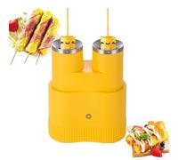 Electric Double Egg Roll Maker, Automatic Omelette Machine with 360° Rapid Heating, Non Stick Cooking Tool, Omelette Master Sausage Machine for Home Kitchen yellow