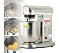 Electric Dough Mixer, Commercial Electric Stand Mixer with Pulse Function, 3-Speed Tilt-Head Design, Includes Stainless Steel Bowl & Dough Hook for Baking & Cooking