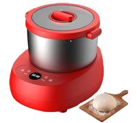 Electric Dough Mixer, Intelligent Microcomputer Timer For Kneading Dough, 304 Stainless Steel Mixing Bowl, 5 Liters Large Capacity, 200 Watt Powerful Motor (Red)