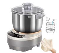Electric Dough Mixer with 5L or 7L Stainless Steel Bowl, Smart Kneading & Fermentation Control, Quiet 200W Motor, Bread Pizza Dumpling Maker for Home Baking(5L)