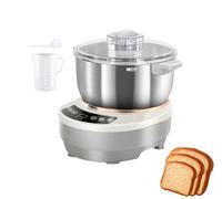 Electric Dough Mixer with Kneading and Fermentation Function, Stainless Steel, 5L Capacity, 250W, Smart Timer and Auto Shutoff for Bread, Pizza and Noodles