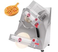 Electric Dough Press Machine, 370W Stainless Steel Pizza Maker, Commercial Dough Roller and Sheeter for Hand-held Cakes and Pastry