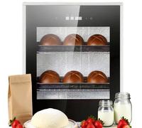 Electric Dough Proofer 40L Commercial Stainless Steel Cabinet, Adjustable Temp Humidity Control, Perfect for Bakery, Pizza Dough, Croissant, Pastry Fermentation and Professional Baking