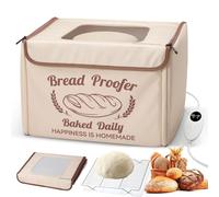Electric Dough Proofer, Folding Bread Proofing Box with 10-45℃ Temperature Control & 48H Timer, Ideal for Sourdough, Bread, Pizza, Yogurt Making