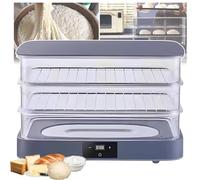 Electric Dough Proofer Machine, 40L Bread Proofing Box, Adjustable Temperature and Timing, Automatic Humidity Control, Transparent Design for Bread and Yogurt Making