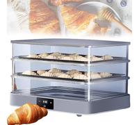 Electric Dough Proofer Machine, 40L Bread Proofing Box with Adjustable Temperature, Timing, and Humidity Control for Even Fermentation, Perfect for Home Use