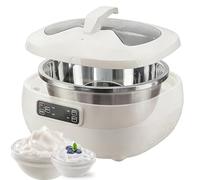 Electric Dough Proofer Machine, 8L Bread Fermentation Machine with LCD Display, Proofing Box with 12H Delay Start, for Yogurt Bread Pizza, Home Kitchen Baking Use White