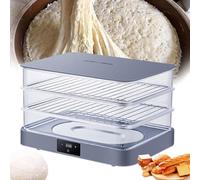 Electric Dough Proofer Machine, Bread Proofing Box with 3-Layer Removable Design, Adjustable Temperature and Timing, Automatic Humidity Control, Large Inner Cavity