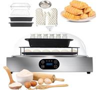 Electric Dough Proofer Machine with Adjustable Humidity, Temperature, and 99h Timer, Perfect for Bread, Yogurt, Natto, and Handmade Soap Making
