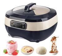 Electric Dough Proofer with LCD Display, 12H Delay Timer, and Temperature Control for Bread Fermentation and Yogurt Making