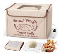 Electric Dough Proofer with Temperature Control and Timer, Large Fermentation Box for Baking and Proofing