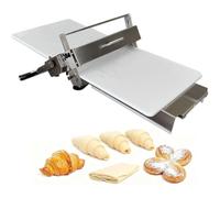 Electric Dough Roller, Croissant Laminator & Pastry Folding Machine with Sheeter Board, Adjustable Thickness for Pizza, Croissants, Bakery, Table Top Design