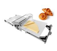 Electric Dough Roller Machine Stainless Steel Foldable Dough Sheeter Machine,Adjustable Thickness,Commercial & Home Use for Pizza, Croissants, Pastry & Fondant Table Top Design