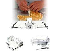 Electric Dough Rolling Machine, Adjustable Thickness 2-30 mm, Stainless Steel Construction, Ideal for Croissants, Pizza and Puff Pastry, 220V
