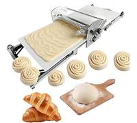 Electric Dough Sheeter - Adjustable Thickness 0.07"-1.18", Commercial Dough Roller for Puff, Fondant, Pastry, Pizza, Folding Design for Home Baking