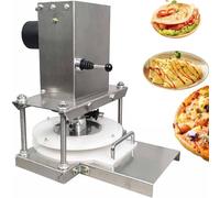 Electric Dough Sheeter, Commercial Pizza and Pastry Machine with Pull-out Tray, Lever Switch, 2000N Pressure, Produces 400 Cakes Per Hour for Pies & Tortillas