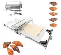 Electric Dough Sheeter Machine, Commercial Pastry Sheeter, 2-30 mm Adjustable Thickness, 450mm Width, Foldable Stainless Steel Dough Roller, for Bakeries, Pastries, Croissant