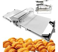 Electric Dough Sheeter Machine, Dough Laminator | Adjustable thickness 2-30mm, Foldable design, Pizza, Puff pastry, Croissants, Bakery equipment, Countertop
