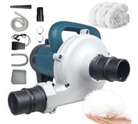 Electric Down Filling Machine - 3280W Blowing & Sucking with Foot Control, 6-Speed Adjustable, Air Volume 8.0 M³/min, Wind Speed 95 M/s for Duvet Refurbishing