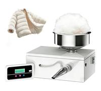 Electric Down Filling Machine, Cotton Stuffing Machine with Foot Control Switch & Stainless Steel Hopper, Quantitative Weighing for Refurbishing Jackets and Duvets