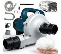 Electric Down Filling Machine, Dual-Purpose Blowing/Sucking with 6 Gear Adjustment and Foot Control Switch for Efficient Down Stuffing