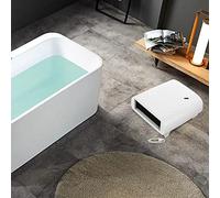 Electric Downflow Fan Heater IP22 Water Splash Proof Wall Mounted with Pull Cord Operation Splash Proof Function 2 Heat Settings Ideal for Bathrooms Kitchen Laundry areas 2000w White Energy Class A+