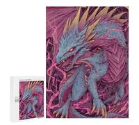 Electric Dragon Art Print Puzzle 1000 Teile Schwer Puzzle Spielzeug Lernspiel Impossible Herausforderungsspielzeug Für Erwachsene Kinder 500 PCS