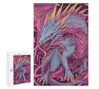 Electric Dragon Art Print Puzzle 1000 Teile Schwer Puzzle Spielzeug Lernspiel Impossible Herausforderungsspielzeug Für Erwachsene Kinder 1000 PCS