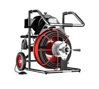 Electric Drain Cleaner Machine 75 Ft X 3/8 Inch Auto Feed for 1" to 4" Pipes 370W Open Drain Cleaning Tool(100FT)
