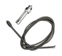 Electric Drain Snake Auger 1m Steel Drill Bit(3.0m) | Fits most electric drills, for rapid rotation breaks clogs, 1m length, manganese steel, no manual fatigue