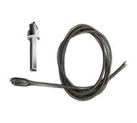 Electric Drain Snake Auger With Spiral Head For Kitchen Sink And Bathroom Toilet Clog Removal Flexible Manganese Steel Pipe Cleaner Drill Attachment 1m Length(3.0m)