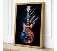 Electric Dreams in Neon Canvas Wall Art Print 36x24 Inch (91 x 61 cm)