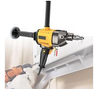 Electric Drill, 2300W Power Tool with 3-Speed Adjustment, 180MM Diameter for Brick Wall Openings, Double Clutch Design, Includes Water Pump and 2 Drill Bits