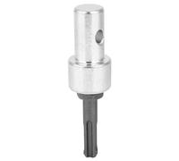 Electric Drill Adapter Earth Auger Connector Arbor Round Shank 2 Pit 2 Slot Durable Metal Adapter for Professional Drilling and DIY Projects Heavy Duty Use with Electric Drill