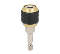 Electric Drill Bit Adapter 1/4 Inch | One Handed Quick Change Tool | Pop Up Lock System for Cordless Drills/Screwdrivers/DIY Tools | Carbide Hex Shank Connector (60mm)