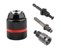 Electric Drill Chuck Hex Shank/SDS/Socket Square Female Adaptor, 1/2-20UNF 13mm Keyless Drill Chuck, Heavy Duty Metal