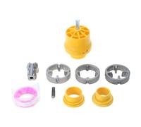 Electric Drill Compatible PVC Pipe Threader Thread Maker Tool Water Screw Tool with 3 Dies Internal + External Manual Pipe Threader