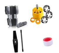 Electric Drill Compatible PVC Pipe Threader Thread Maker Tool Water Screw with 3 Dies Internal + External Electric Drill Pipe Threading