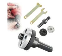 Electric Drill Conversion Angle Grinder Adapter Connecting Rod Kit,Grinder Flange Angle Wrench Spanner with Metal Lock Nut/Connecting Rod,Shank Mandrel Arbor Adapter Repair for Power Drill Grinders