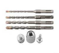 Electric Drill Conversion Hammer Adapter, for Durable Metal with Quick-Release Chuck for Wall Drilling and Chiselling, Compatible with Square Handle Bits(C)