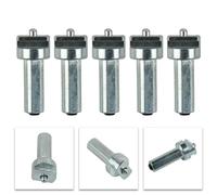 Electric Drill Dredge Cleaner Connector Set, 16mm Carbon Steel Galvanized Joint Rods for Spring Pipe Sewer Drain Cleaning Attachment, P