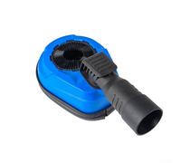 Electric Drill Dust Cover with Vacuum Nozzle and Rubber Seal for Dust Containment, Compatible with 26mm to 39mm Hose, Blue Black
